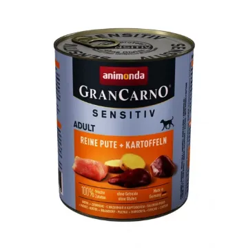 Показвай детайлите за Animonda Gran Carno Sensitive - Храна за чувствителни кучета с пуешко месо и картофи, 400 гр Снимка на Animonda Gran Carno Sensitive - Храна за чувствителни кучета с пуешко месо и картофи, 400 гр