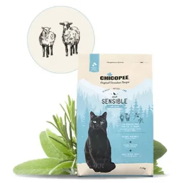 Показвай детайлите за Chicopee Classic Nature Line Adult Sensible-Храна за котки с чувствителни стомаси с агнешко месо 1.5 кг. Снимка на Chicopee Classic Nature Line Adult Sensible-Храна за котки с чувствителни стомаси с агнешко месо 1.5 кг.