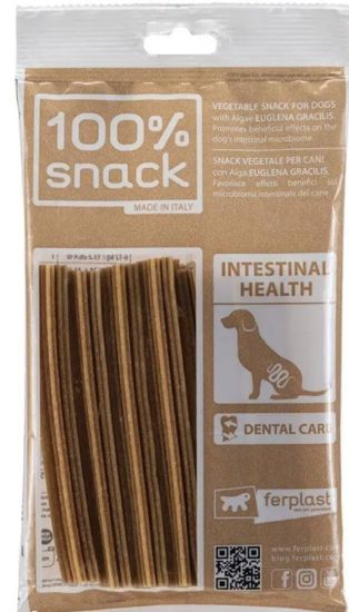 Снимка на Ferplast Snowflake Bag M Alga Euglena – вегетариански дентални пръчици за кучета със спирулина Euglena Gracilis, 136 г
