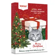 Снимка на Wanpy Christmas Calendar for Cats – Коледен календар с асорти лакомства за котки, 100 г 1