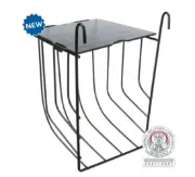 Снимка на ПРОМО комплект „Чиста клетка“ за зайци и гризачи – 2 керамични купи + метална купичка 150 мл + поставка за сено 3