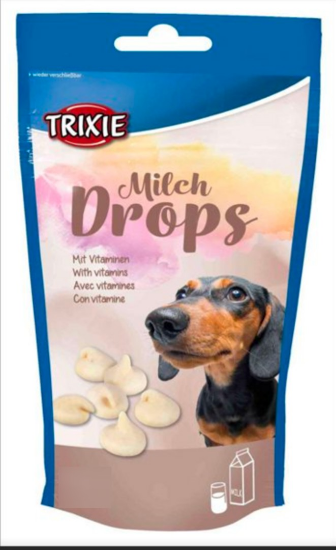 Снимка на Trixie Milch Drops - млечен дропс бонбони с бял шоколад, витамини за кучета, 200 гр