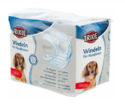 Снимка на Trixie Diapers for Female Dogs L - Памперси / пелени за женски кучета, регулируеми, 38-56 см - 12 броя 1