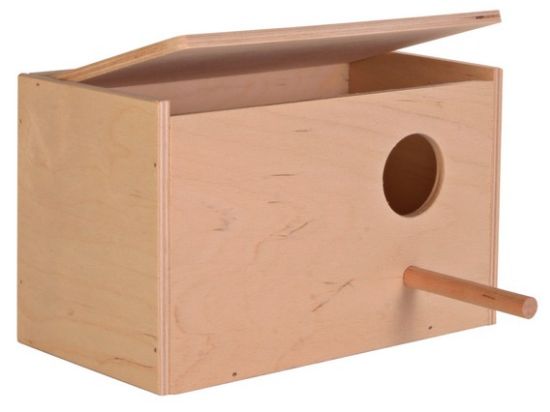 Снимка на Trixie Wooden Nest - Дървено гнездо за средни папагали 30 х 20 х 20 см