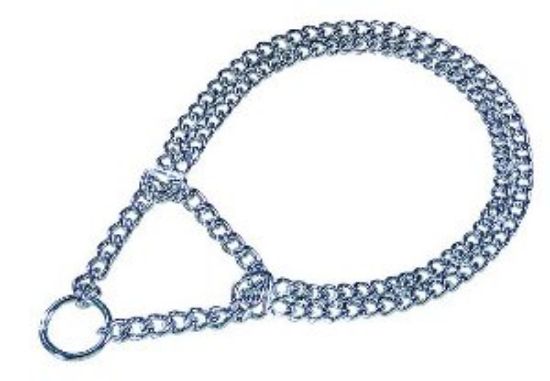 Миазоо - Двоен , здрав стоманен удавник , колие за кучета 2.5 мм /50 см.