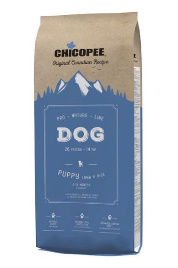 Chicopee Pro-Nature-Line-Храна за кучета до 12 месеца с агнешко месо и ориз, 20 кг