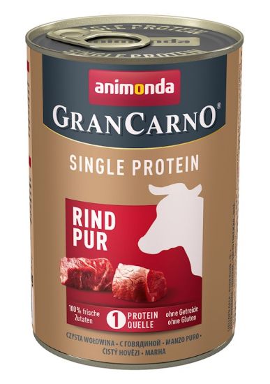 Animonda GranCarno® SP Pure Beef-Консервирана храна за кучета, само говеждо месо - един източник на протеин, 400 гр