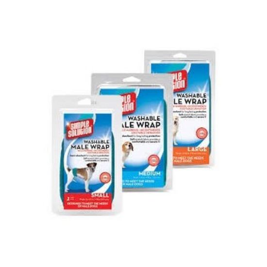 Simple Solution M - Mногократен памперс за мъжки кучета 30 - 58 см.