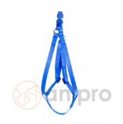 Миазоо - Нагръдник за кучета от изкуствена лента, 20 мм - син, регулиране от 45 до 65 см. 1