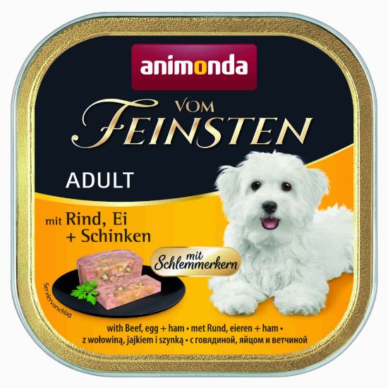 Animonda vom feinsten 2 in 1 beef eggs and ham -Кучешки пастет с говеждо, яйца и шунка, 150 гр