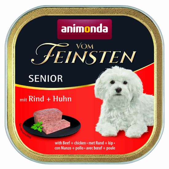 Animonda Vom Feinsten Senior with Beef Poultry -Кучешки пастет с говеждо и пилешко месо, за кучета над 7 години, 150 гр