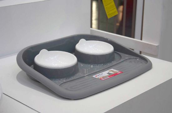 Savic Bulter- Комплект купи за хранане + подложка за котки и кучета от дребни породи 2х300 мл.