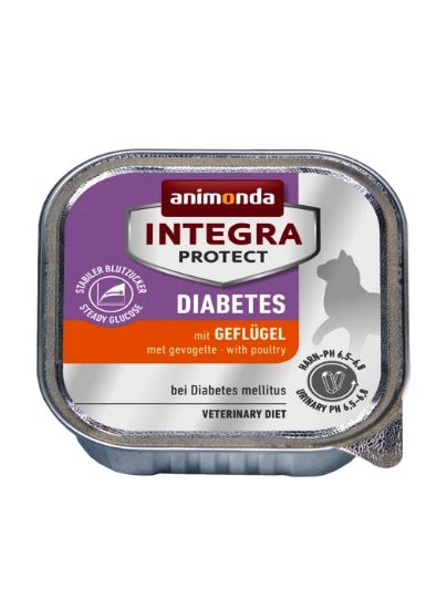 Animonda Integra Protect Diabets - Пастет за котки със захарен диабет, без зърно, с птиче месо, 100 гр.