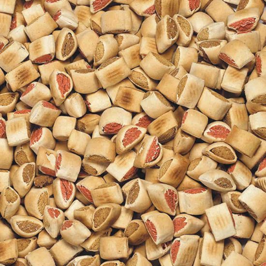 Antos Marrow Bones - Кучешко лакомство - бисквити с костен мозък микс с пиле, сирене, сьомга 1кг. в кофичка