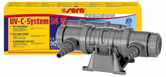 Sera -UV-C система 24 W за пречистване на аквариуми и езера,до 6000 литра