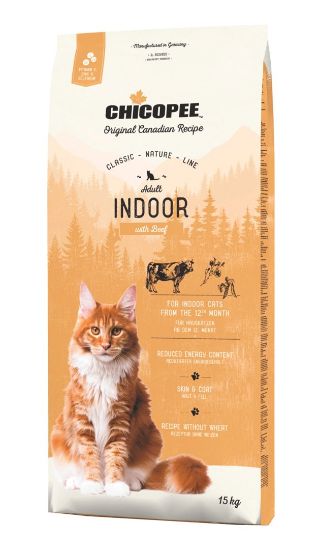 Chicopee Classic Nature Line Adult Indoor-Храна за домашни котки с говеждо месо 15 кг.