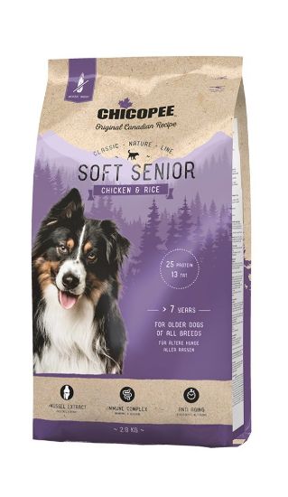 Chicopee Classic Nature Soft Senior-Храна за кучета,мека, полувлажна за над 7 години с пиле и ориз 2 кг.