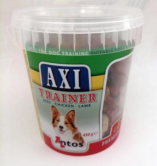 Antos Axi Mix - Кучешко лакомство мек снакс - телешко, пиле, агне, 450 гр