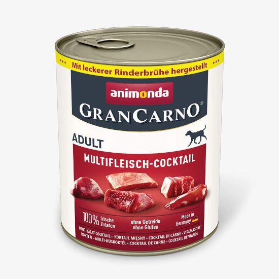 Animonda GranCarno Original Adult with Multimeatcocktail -Консервирана храна за израснали кучета с три вида месо, 800 гр