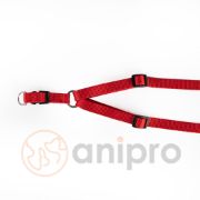 Миазоо - Регулируем нагръдник за кучета от изкуствена лента, 15 мм - регулиране от 35 до 55 см.- червен 2