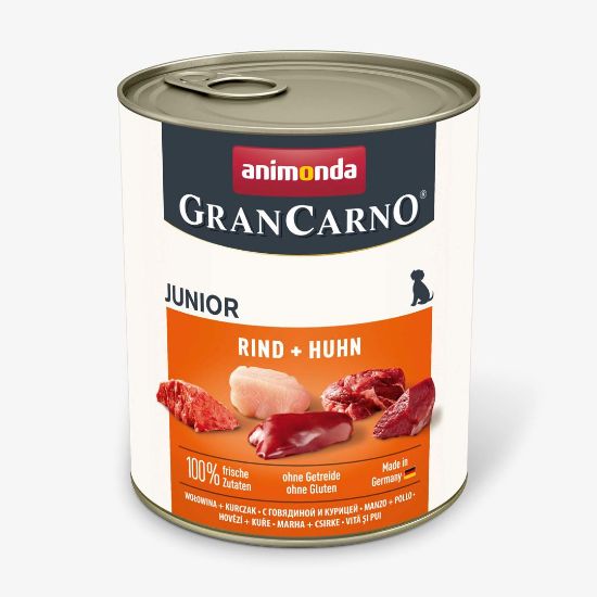 Animonda GranCarno Original Junior with Chicken and Beef - Пилешко и говеждо месо, за кучета от 1 до 12 месеца, 800 гр
