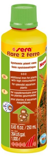 Sera Flore 2 Ferro-Течна добавка с желязо за аквариумни растениям,за великолепни цветове - 500 мл.