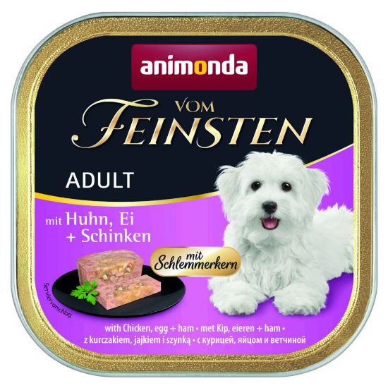 Animonda vom feinsten 2 in 1 chicken eggs and ham -Кучешки пастет с пилешко, яйца и шунка, 150 гр