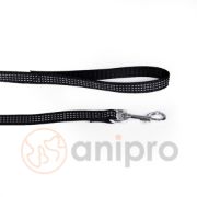 Миазоо - Повод за кучета със светлоотразителни нишки, 15мм/120см черен 1