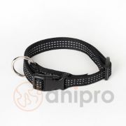 Миазоо Спорт Плюс -Нашийник за кучета,със светлоотразителни нишки,25мм/45-65см черен 2