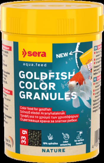 Sera Goldy Nature Color Spirulina- Храна за златни рибки, оцветяваща 100 мл.