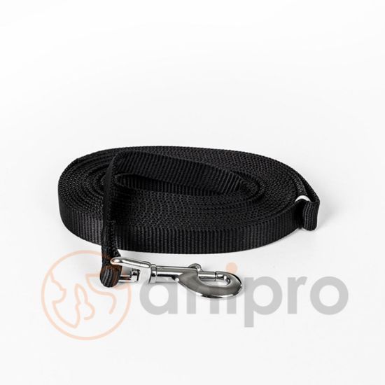 Миазоо - Повод за обучение на кучета 2.5мм/ 5 м лента черен