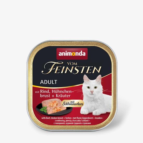 Animonda von feinsten 2 in 1 chicken, beef and herbs - Котешки пастет с пиле, телешко и билки, 100 гр.