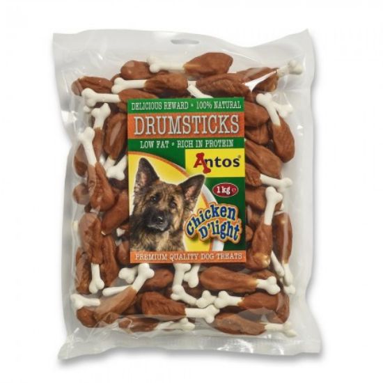 Antos Chicken D'light Drumsticks- Кучешко лакомство бутчета с пилешко месо 1 кг