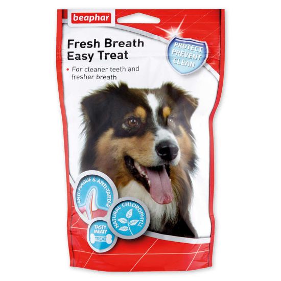 Beaphar Fresh Breath Easy Treat- Лакомство за кучета, хапки за свеж дъх и чисти зъби, 150 гр