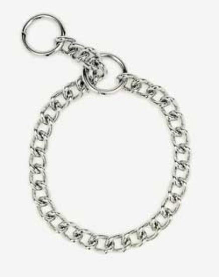 Миазоо - Здрав метален нашийник тип удавник за кучета, 4мм/ 60 см.