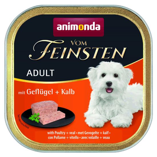Animonda Vom Feinsten Classic Poultry Veal - Пастет, за пораснали кучета над 1 година, c телешко и пилешко месо, 150 гр