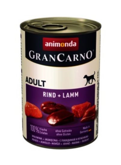 Animonda GranCarno Original Adult with Beef and Lamb -Консервирана храна за израснали кучета с телешко и агнешко месо, 400 гр