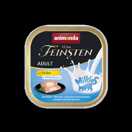 Animonda Vom Feinsten Cat - Премиум пастет за израснали котки над 1 година с пилешко месо и млечен център, - 100 гр.