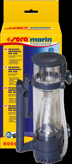 Sera Skimmer PS 130 -Протеин скимер, премахващ протеините от водата, които постоянно се отделят от микроорганизми, безгръбначни и риби, до 130 л.
