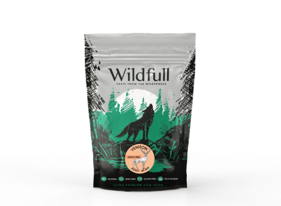 Wildfull dog venison all size - Пълноценна суха храна за израснали кучета от всички породи, без зърно, с еленско месо, 700 гр.