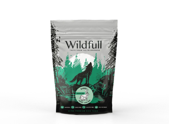 Wildfull dog rabbit mini size - Пълноценна суха храна за израснали кучета от мини породи, без зърно, със заешко месо, 500 гр.
