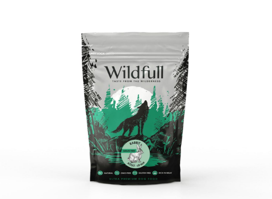 Wildfull dog rabbit all size - Пълноценна суха храна за израснали кучета от всички породи, без зърно, със заешко месо, 700 гр.