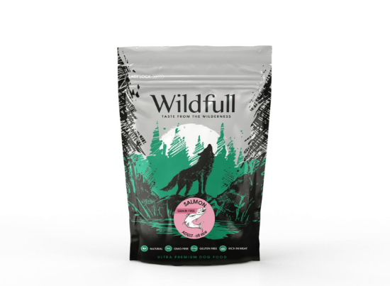 Wildfull dog salmon all size - Пълноценна суха храна за израснали кучета от всички породи, без зърно, със сьомга, 700 гр.