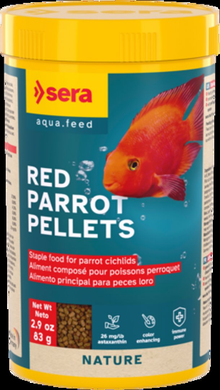 Sera - Храна за рибки Red Parrot червен папагал, 250 мл.