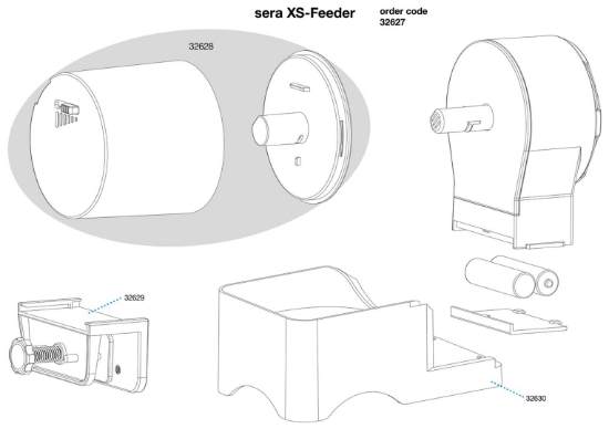 Sera - Резервна подставка за хранилка XS-Feeder Pedestal