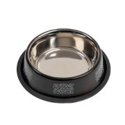 Anipro Bubbles No Slip - Метална купа с неплъзгащо дъно за храна и вода за кучета, кафява 23 см, 900 мл. 2