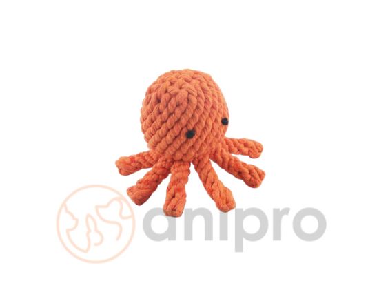 Anipro Play - Въжена играчка за кучета под формата на октопод, 12 см.- 120 гр.