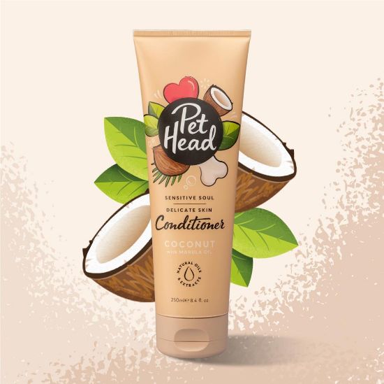 Pet Head Sensitive Soul - Балсам за кучета с чувствителна кожа, с кокос и масло от марула, 250 мл.