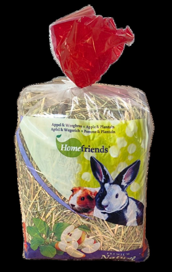 Homefriends - Ливадно сено с билки, ябълка и живовляк за гризачи, 500 гр.