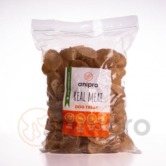 Anipro - Лакомство за кучета, обувки от телешка кожа, 7. 5 см, 10-12 гр. ,1 кг